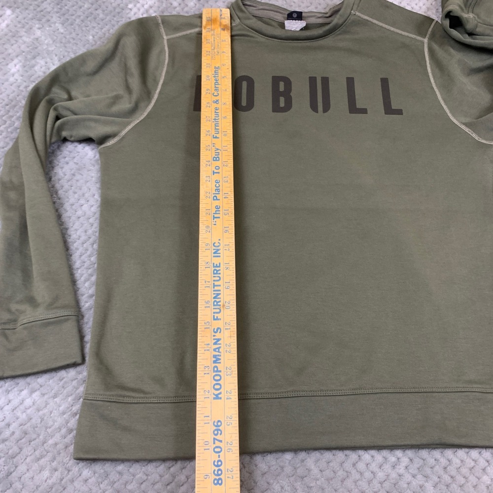 NOBULL Training Sweatshirt Mens L Olive Green Logo Long Sleeve Pullover - Picture 5 of 8